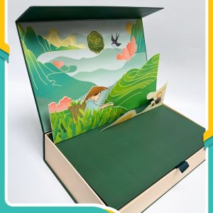 In hộp giấy đựng trà Thanh Hang Tea Popup 3D